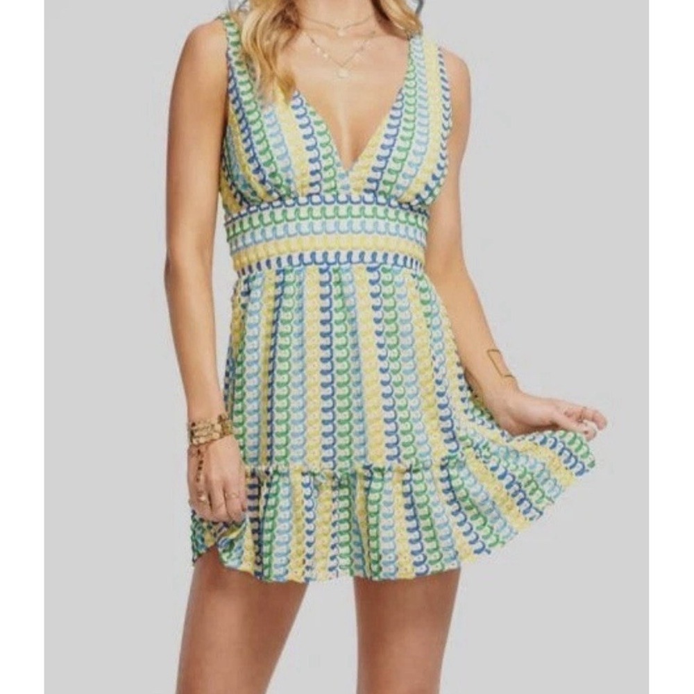 New Ramy Brook Foley Mini Dress Women's Small Sleeveless Knit Lined Party